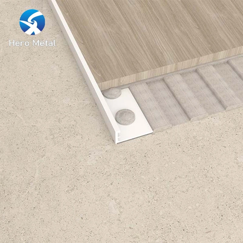 moldura de borde de azulejo de forma curva de aluminio