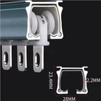 베이 창 커튼 레일